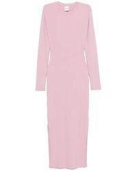 Nanushka - Long-Sleeve Cut-Out Midi Dress - Lyst