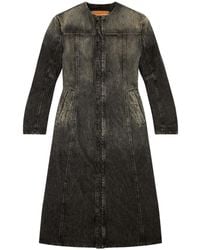 DIESEL - De-Sy-S Flared-Hem Denim Coat - Lyst