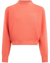 Peserico - Cropped High Neck Knitted Sweater - Lyst