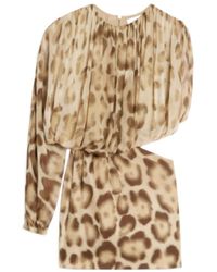 Celine - Draped Mini Dress - Lyst