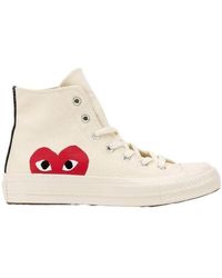 COMME DES GARÇONS PLAY - Lace-Up High-Top Sneakers - Lyst