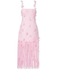 Jonathan Simkhai - Juliana Floral-Appliqué Linen-Blend Cocktail Dress - Lyst
