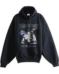 Vetements - Long-Sleeved Hooded Sweatshirt - Lyst