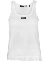 ROTATE BIRGER CHRISTENSEN - Logo Scoop Neck Top - Lyst