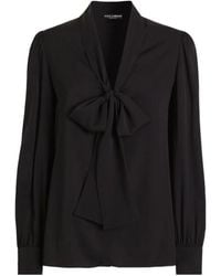 Dolce & Gabbana - Tonal Stitching Blouse - Lyst