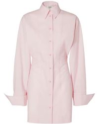 Fendi - Long Sleeved Poplin Shirt Dress - Lyst