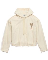 Ami Paris - Ami De Coeur Tulle Hoodie - Lyst