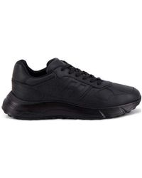 Hogan - Logo Detailed Lace-Up Sneakers - Lyst
