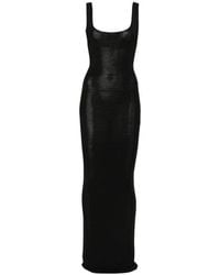 Entire studios - Sheer Scoop-Neck Knitted Dress - Lyst