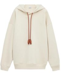 Loewe - Cotton-Blend Anagram Hoodie - Lyst