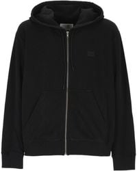 MM6 by Maison Margiela - Logo-Patch Zip-Up Hoodie - Lyst