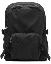 Burberry - Check-Printed Jacquard Zipped Backpack - Lyst