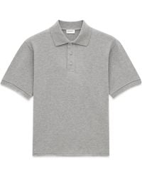 Saint Laurent - Logo Embroidered Polo Shirt - Lyst