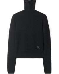 Burberry - Ekd Embroidered Turtleneck Jumper - Lyst
