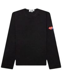 COMME DES GARÇONS PLAY - X The Artist Invader Appliqué-Detal Long-Sleeve T-Shirt - Lyst
