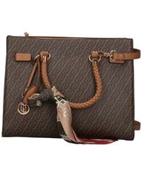 Liu Jo - Medium Satchel Bag With Scarf - Lyst
