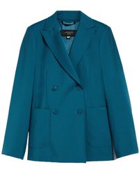 Weekend by Maxmara - Double-Breasted Long-Sleeved Blazer - Lyst