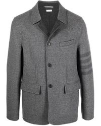 Thom Browne - Wool Button-Fastening Shirt-Jacket - Lyst