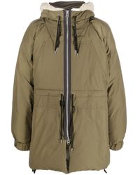 Sacai - Hooded Padded Coat - Lyst