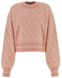 Palm Angels - Pattern Jacquard Crewneck Jumper - Lyst