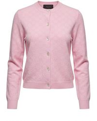 Gucci - Gg Fine Jacquard Cardigan - Lyst