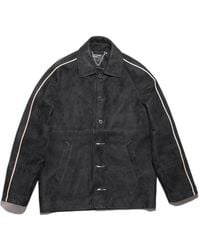 Enfants Riches Deprimes - Académie Side-Stripe Suede Jacket - Lyst