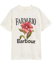 Barbour - X Farm Rio Wild Flower Graphic T-Shirt - Lyst