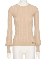Valentino - Logo Plaque Crewneck Jumper - Lyst