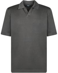 Herno - Open Collar Polo Shirt - Lyst