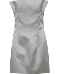 Philosophy Di Lorenzo Serafini - Strapless Satin Mini Dress - Lyst