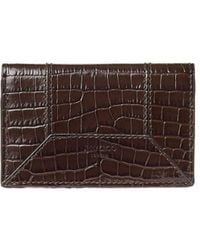 Jimmy Choo - Nello Crocodile-Effect Leather Wallet - Lyst