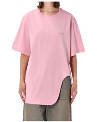 The Attico - The Asymmetric Oversized T-Shirt - Lyst