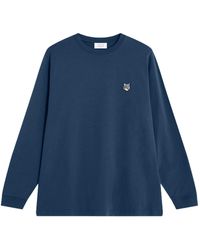 Maison Kitsuné - Fox-Head Long-Sleeve T-Shirt - Lyst
