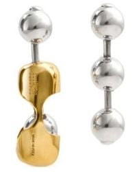 MM6 by Maison Margiela - Asymmetric Drop Earrings - Lyst