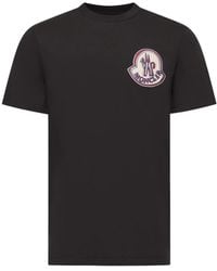 Moncler - Logo Printed Crewneck T-Shirt - Lyst