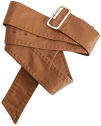 Max Mara - Napa Leather Belt With Buckle - Lyst