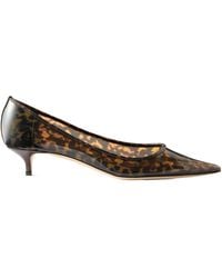 Jimmy Choo - Leopard Print Pointed-Toe Shoes - Lyst
