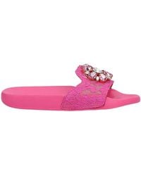Dolce & Gabbana - Solid Color Sandals - Lyst