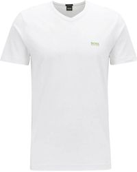 BOSS - V-Collar Short-Sleeved T-Shirt - Lyst
