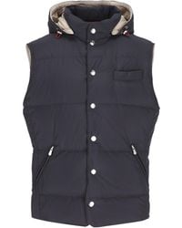 Brunello Cucinelli - Hooded Down Gilet - Lyst