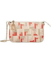 Fendi - Baguette Ff Printed Pouch - Lyst
