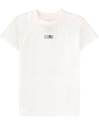 MM6 by Maison Margiela - Short-Sleeve Crewneck T-Shirt - Lyst