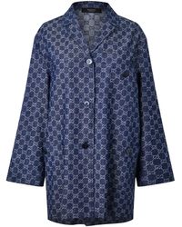 Gucci - Loose Jacquard Blazer - Lyst
