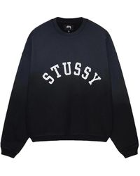 Stussy - Oversized Logo Sweater - Lyst