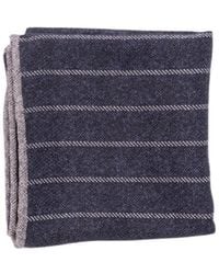 Brunello Cucinelli - Pinstriped Pocket Square - Lyst