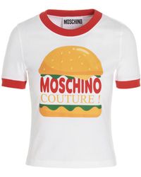 Moschino - Logo Printed Crewneck T-Shirt - Lyst