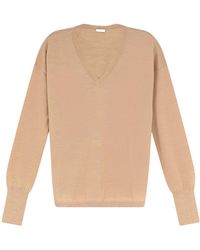 Aspesi - V-Neck Knitted Sweater - Lyst
