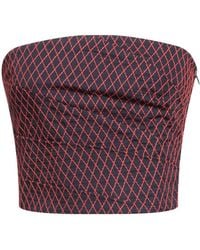Tory Burch - Two-Tone Strapless Top - Lyst