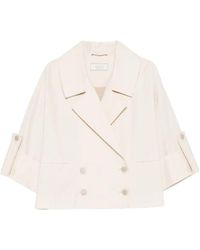 Peserico - Double-Breasted Blazer - Lyst