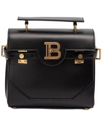 Balmain - Smooth Leather B-Buzz 23 Bag - Lyst